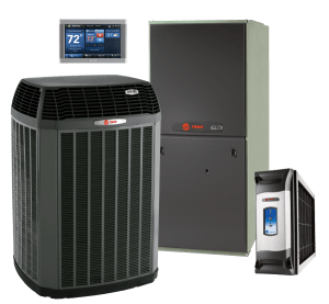 Trane HVAC exterior unit and Interior Unit